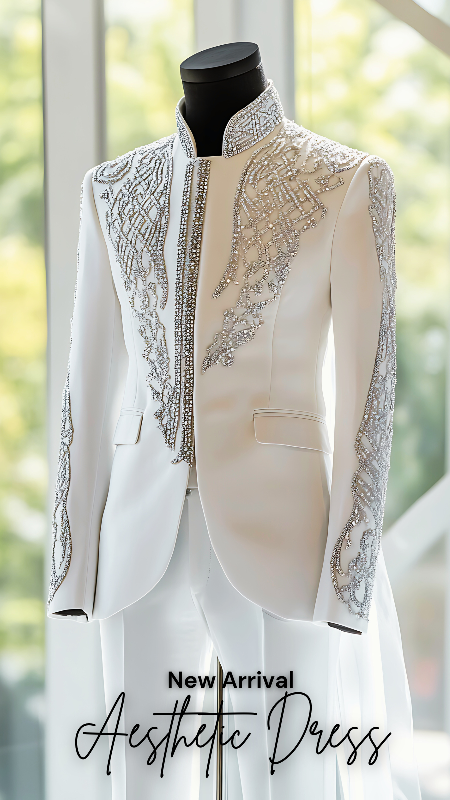 Crystal Embellished Couture Suit